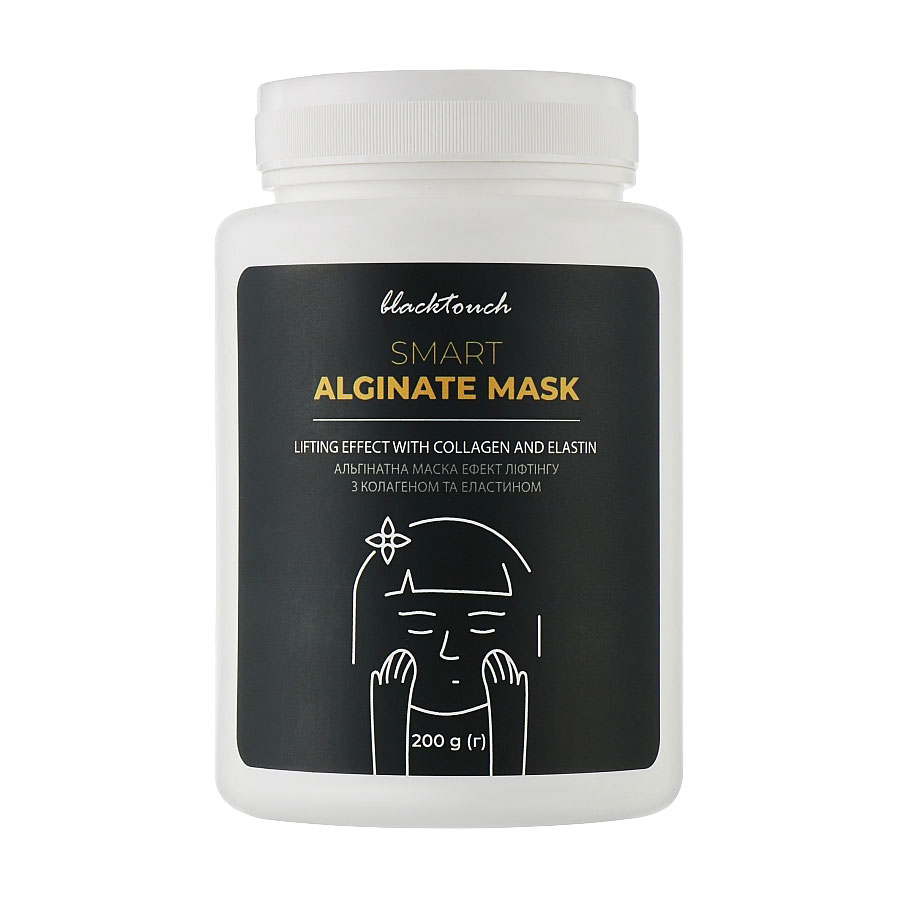 Альгінатна маска для обличчя BlackTouch Smart Alginate Mask з ефектом ліфтингу, з колагеном та еластином, 200 г
